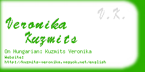 veronika kuzmits business card